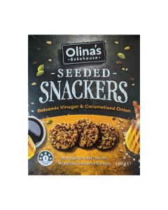 Olina's Bakehouse - Balsamic Vinegar & Caramelised Onion Seeded Snackers - 6 x 140g