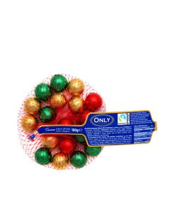 Only - Fairtrade Milk Chocolate Christmas Ball Nets - 26 x 84g