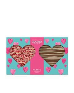 Cocoba - Heart Shaped Milk Chocolate Bar Set - 6 x 200g