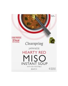 Clearspring - Hearty Red & Sea Veg Miso Soup (4 x 10g) - 8 x 40g