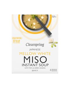 Clearspring - Mellow White with Tofu Miso Soup (4 x 10g) - 8 x 40g