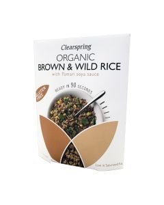 Clearspring - Organic Brown & Wild Rice with Tamari Soya Sauce - 5 x 250g