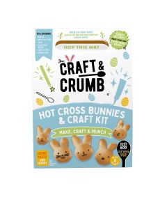 Craft & Crumb - Easter Hot Cross Buns Craft Kit - 6 x 250g