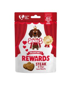 Denzel's - Valentine's Heart Shaped Reward Treats - 10 x 70g