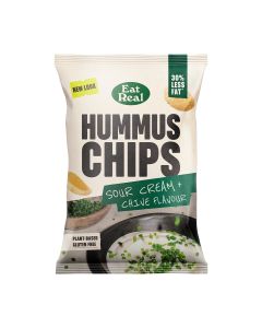 Eat Real - REALEST Sour Cream & Chive Hummus Chips - 10 x 110g