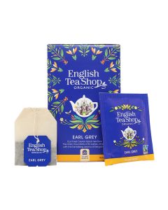 English Tea Shop - Organic Earl Grey 20 Tea Bag Sachet - 6 x 45g