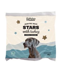 Pointer - Grain Free Turkey Stars - 6 x 400g