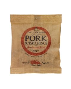 The Garlic Farm - Garlic & Chilli Pork Scratchings - 15 x 60g