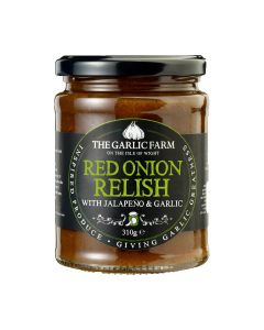 The Garlic Farm - Red Onion Relish with Jalapeno & Garlic - 6 x 310g