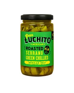 Gran Luchito - Mexican Fire Roasted Serrano Chillies - 6 x 215g