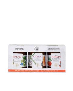 RBG Kew Preserves - Savoury Favourites Gift Pack (inc. Spicy Tomato Chutney, Hot Garlic Pickle & Real Ale Chutney) - 6 x 300g