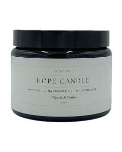 Labre's Hope - Large Myrrh & Tonka Hope Candle - 4 x 400g