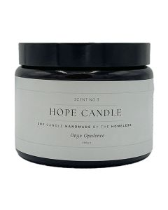 Labre's Hope - Large Onyx Opulence Soy Candle - 4 x 400g