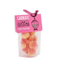 Laura's Confectionery Ltd - Fizzy Peaches Pouch  - 8 x 148g