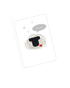 Little Beau Sheep - Bleatings Cards - I love Ewe - 6 x 20g