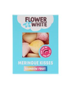 Flower & White - Rainbow Fruit Meringue Kisses - 12 x 100g