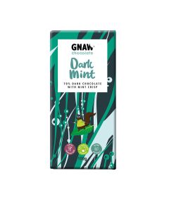 GNAW - Dark Mint Chocolate Bar (Vegan)  - 12 x 100g