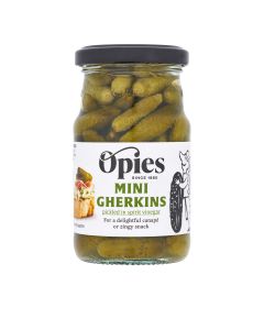 Opies - Cocktail Gherkins in Distilled Malt Vinegar - 6 x 227g