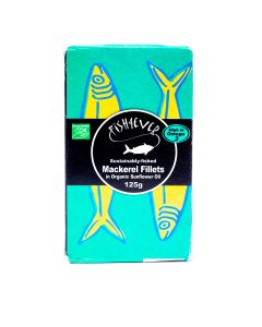 Fish4ever - Mackerel Fillet In Organic Sunflower Oil - 10 x 125g