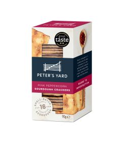 Peter's Yard - Pink Peppercorn Sourdough Crackers - 12 x 90g