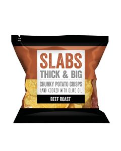 Slabs Chunky Roast Beef Crisps 80g packet