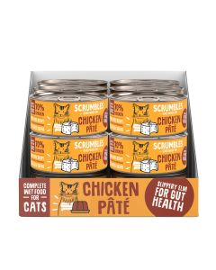 Scrumbles - Wet Cat Pate (Chicken) - 18 x 80g