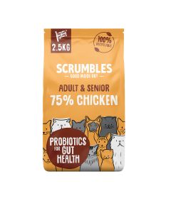 Scrumbles - Dry Cat Adult & Seniors (Chicken) - 4 x 2500g