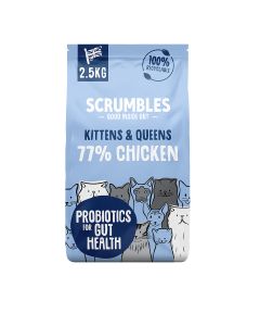 Scrumbles - Dry Cat Kitten (Chicken) - 4 x 2500g