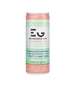 Edinburgh Gin - Watermelon & Lime Can 5% Abv - 12 x 250ml