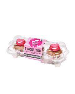 The Barking Bakery - I Woof You… Valentines Mini Iced Trios - 6 x 38g