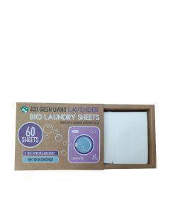 Eco Green Living - Lavendar Biodegradable Laundry Sheets (60 Sheets) - 17 x 60g