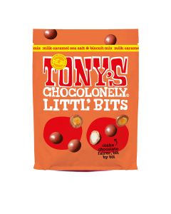 Tony's Chocolonely - Milk Chocolate Caramel Sea Salt & Biscuit Bits Mix - 8 x 100g