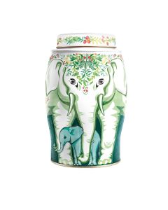 Williamson Tea - Winter Wreath Elephant Caddy containing 40 Christmas Blend Teabags - 6 x 80g