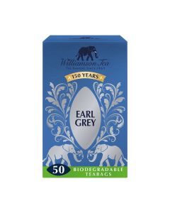 Williamson Tea - Earl Grey Tea Bags (50) - 6 x 125g