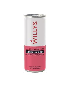 Willys ACV - Sparkling Raspberry, Kombucha & ACV Drink - 12 x 250ml