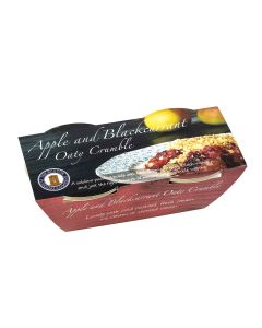 Buxton Pudding Company - Apple & Blackcurrant Oaty Crumble Twin Pot  - 8 x 2 x 140g (Min 14 DSL)