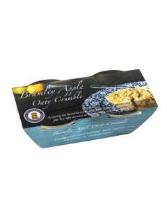 Buxton Pudding Company - Bramley Apple Oaty Crumble Twin Pot  - 8 x 2 x 140g (Min 14 DSL)