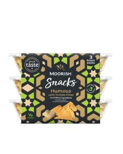 MOORISH - Moorish Classic Humous Snack Trio  - 4 x 153g (Min 13 DSL)