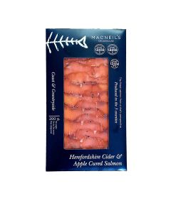 Macneil's Smokehouse  - Cider and Apple Cured Salmon - 3 x 200g (Min 16 DSL)