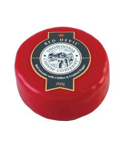 Snowdonia -  Red Devil Leicester with Chillies & Peppers  - 6 x 200g (Min 75 DSL)