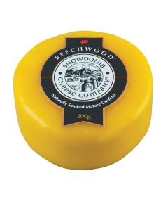 Snowdonia - Beechwood Naturally Smoked Mature Cheddar - 6 x 200g (Min 75 DSL)