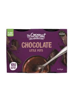 The Coconut Collaborative - Plant Based Pots of Chocolate Dessert - 6 x 4 x 45g (Min 21 DSL)