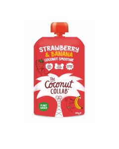 The Coconut Collaborative - Coconut Milk Dessert with Fruit – Strawberry & Banana  - 10 x 90g (Min 11 DSL)