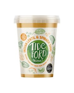 Tideford Organics - Lentil & Spinach Dahl Soup - 6 x 560g (Min 14 DSL)