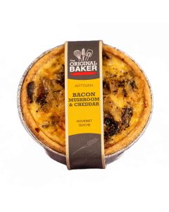 The Original Baker - Bacon, Mushroom & Cheddar Quiche - 36 x 185g