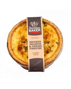 The Original Baker - Smoked Salmon & Crème Fraiche Quiche - 36 x 185g