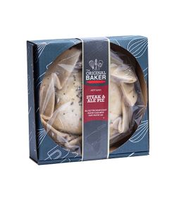 The Original Baker - Retail Packed Steak & Ale Medium Pie - 12 x 600g