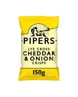 Pipers - Lye Cross Cheddar & Onion Crisps - 15 x 150g